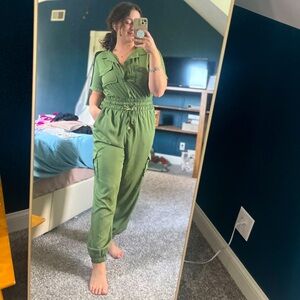Army green jumpsuit
